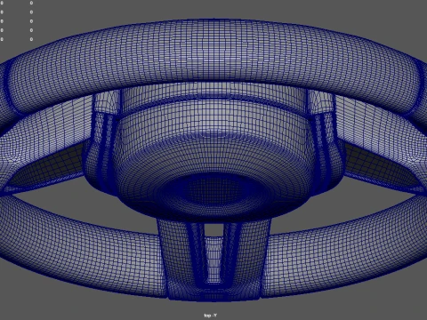 Steering Wheel Car 010 3D Model