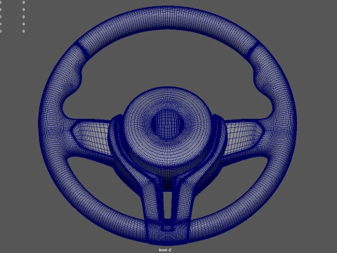 Steering Wheel Car 010 3D Model