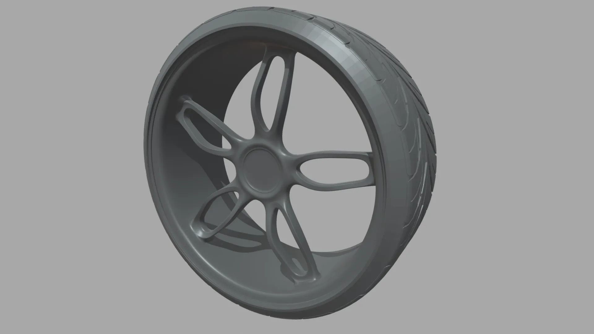 Wheel 06 3D Model .c4d .max .obj .3ds .fbx .stl .blend 