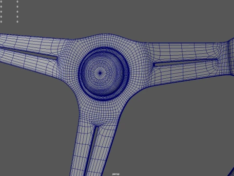 스티어링 휠 자동차 011 3D 모델