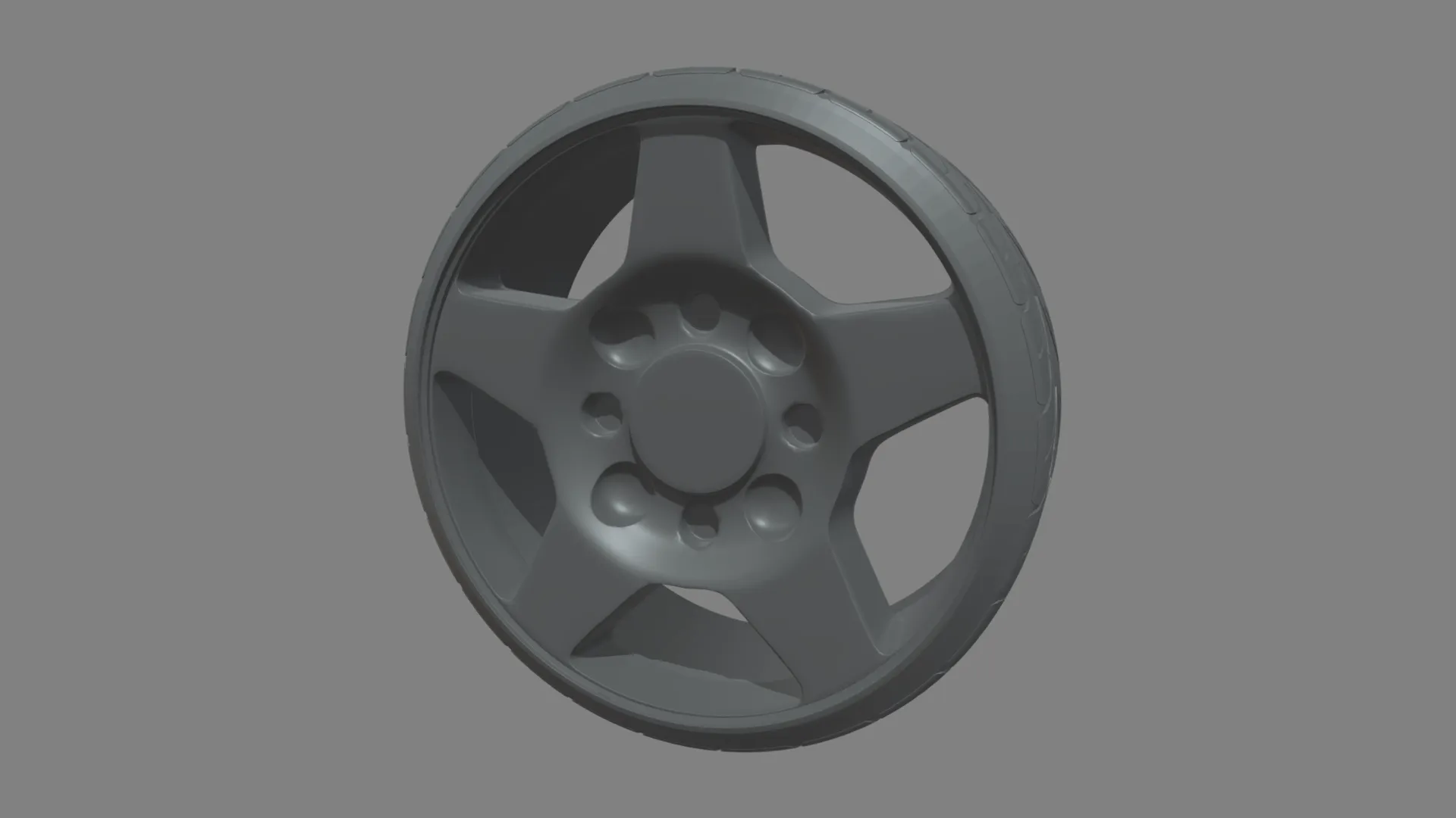Wheel 07 3D Model .c4d .max .obj .3ds .fbx .stl .blend