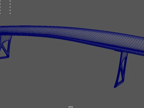 Car Spoiler 026 3D Model