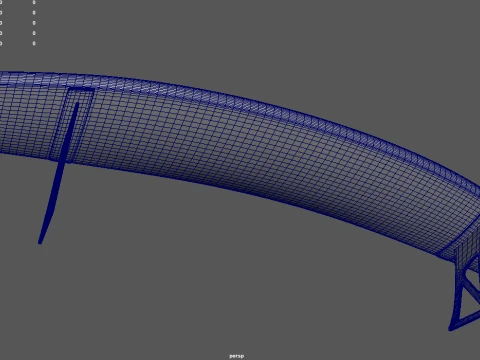 Car Spoiler 026 3D Model