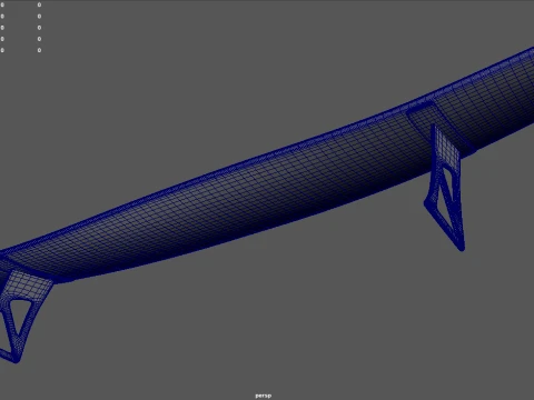 Car Spoiler 026 3D Model