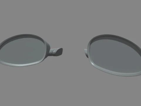Car Mirror 032 3D Model