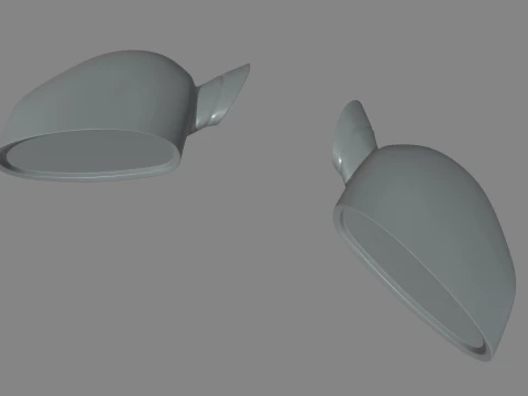 Car Mirror 032 3D Model