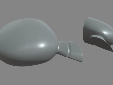 Car Mirror 032 3D Model