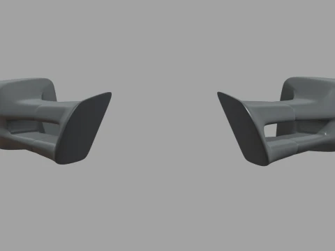Car Mirror 033 3D Model