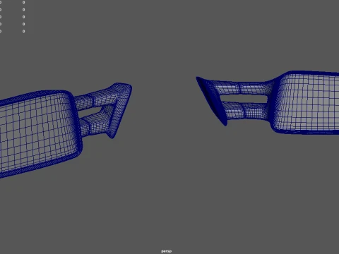 Car Mirror 033 3D Model