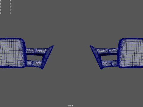Car Mirror 033 3D Model