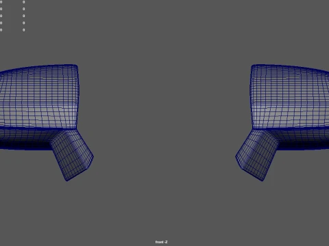 Espelho de carro 034 Modelo 3D