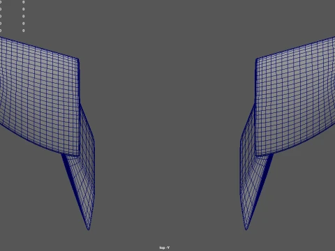 Espelho de carro 034 Modelo 3D