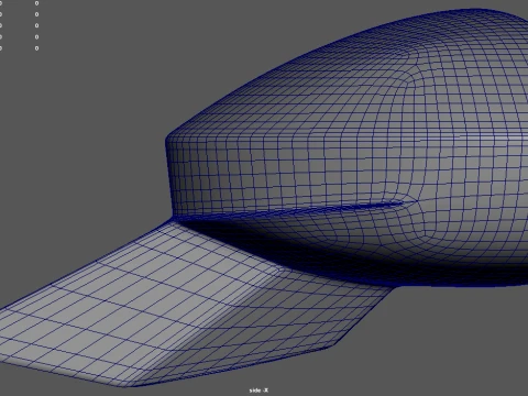 Espelho de carro 034 Modelo 3D