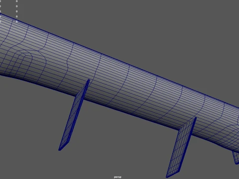 Car Spoiler 027 3D Model