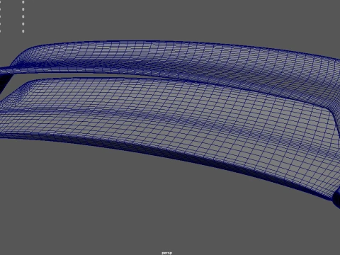 Car Spoiler 029 3D Model