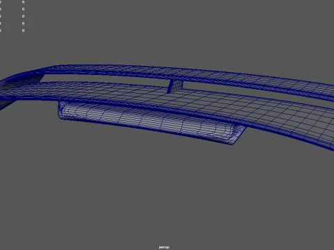 Car Spoiler 030 3D Model