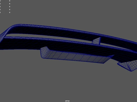 Car Spoiler 030 3D Model