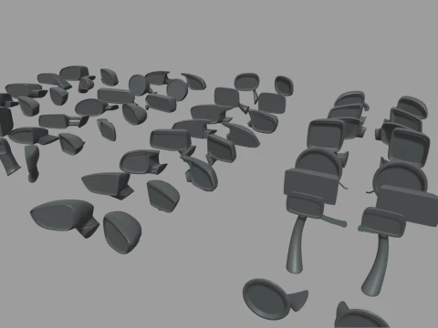 Mega Car Mirror Pack 01 3D Model