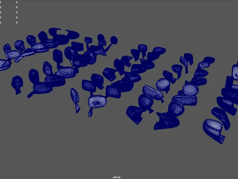 Mega Car Mirror Pack 01 3D Model