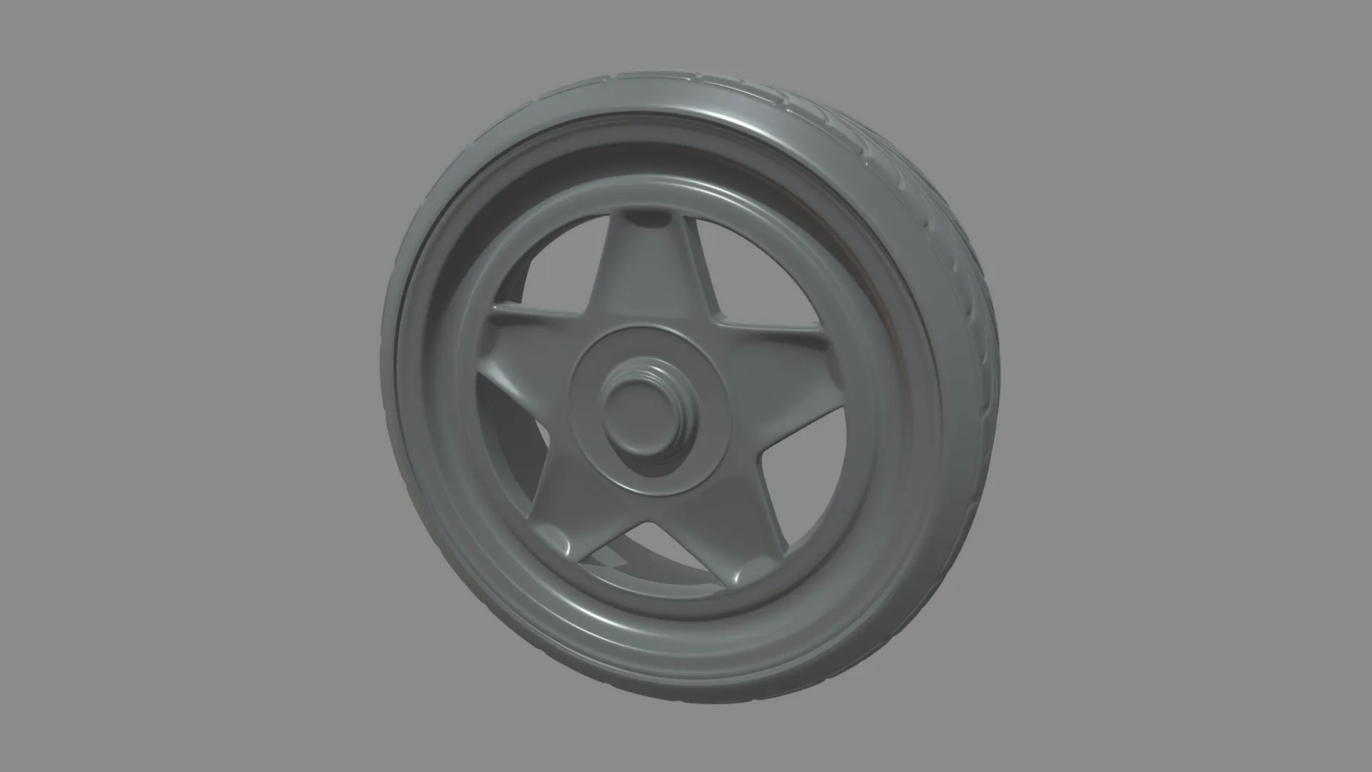 Wheel 08 3D Model .c4d .max .obj .3ds .fbx .stl .blend 