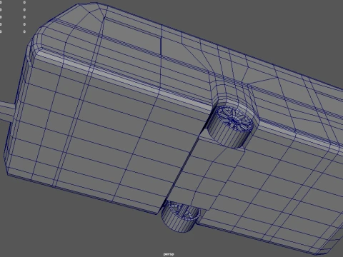 Low Poly Large Caravan 01 3D Model