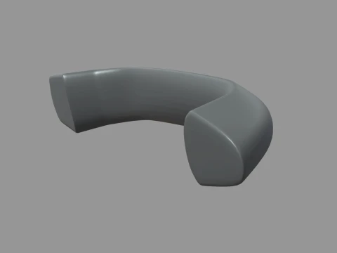 Car Door Handle 08 3D Model