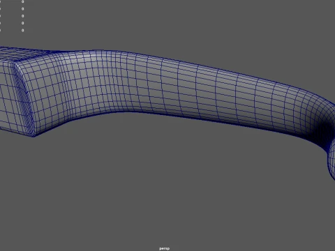 Car Door Handle 08 3D Model