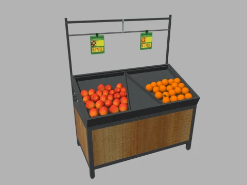 Fruit Stand 01 3Dモデル