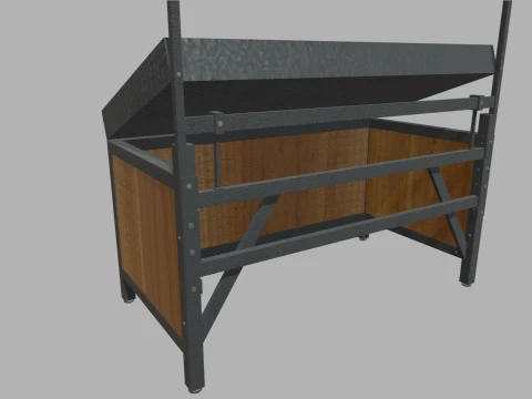 Fruit Stand 01 3D Model