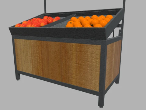 Fruit Stand 01 3D Model