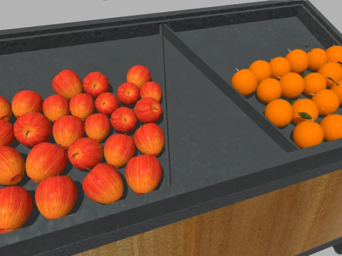 Fruit Stand 01 3D Model