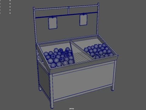 Fruit Stand 01 3D Model