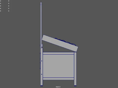 Fruit Stand 01 3D Model