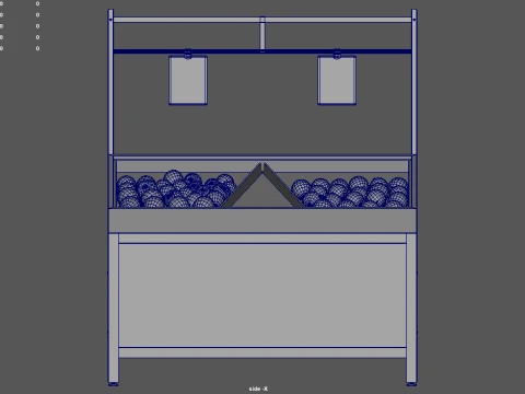 Fruit Stand 01 3D Model