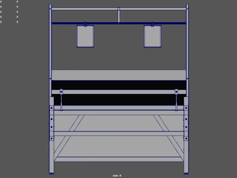 Fruit Stand 01 3D Model