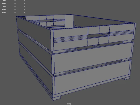 Fruit Box 01 3D Model