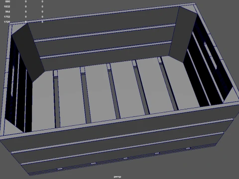 Fruit Box 01 3D Model