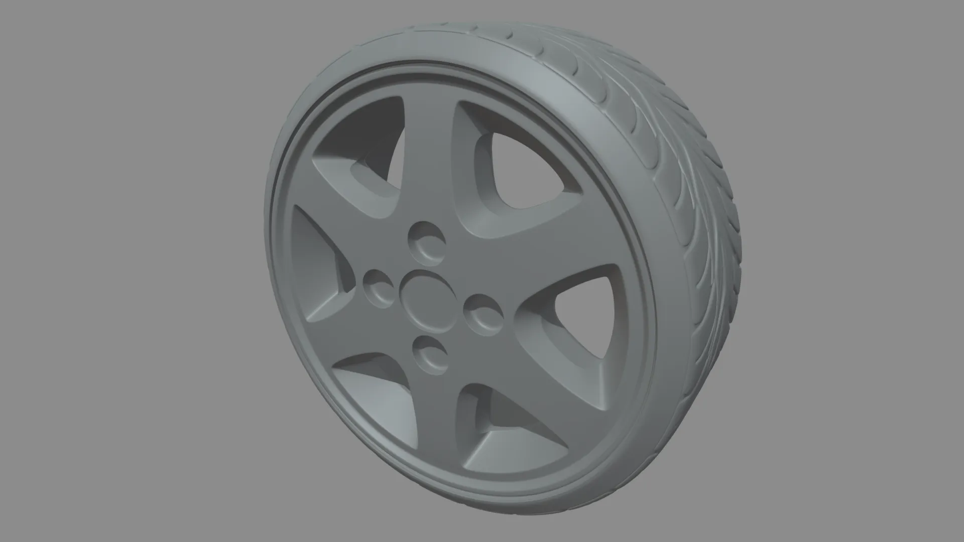 Wheel 09 3D Model .c4d .max .obj .3ds .fbx .stl .blend
