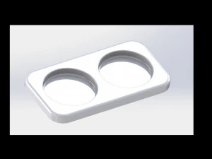 Base para pote de &oacute;leo Modelo de Impressão 3D