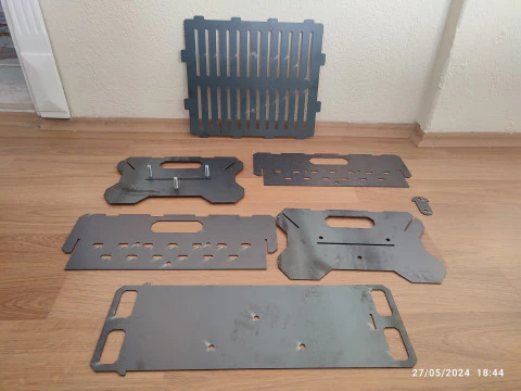 PORTABLE BBQ BARBECUE FIRE 3D Model