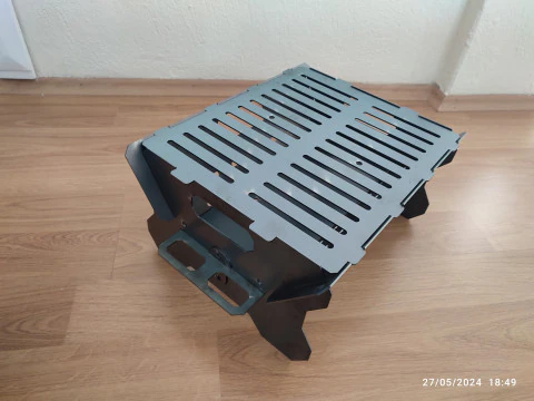 PORTABLE BBQ BARBECUE FIRE 3D Model