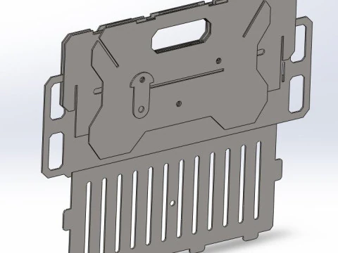 PORTABLE BBQ BARBECUE FIRE 3D Model