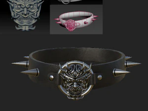 Gargantilha Oni Modelo 3D