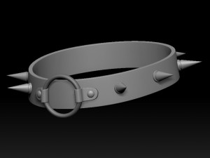 Oni choker necklace 3D Model