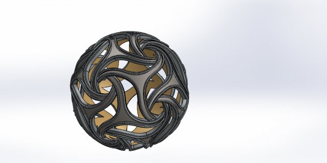Weaved sphere Modelo 3D .c4d .max .obj .3ds .fbx .stl .blend 