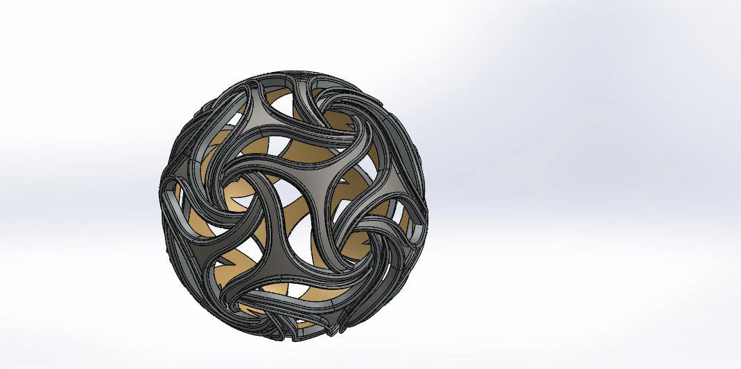 Weaved sphere 3D Model .c4d .max .obj .3ds .fbx .stl .blend 