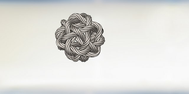 A ball of thread 3D Модель .c4d .max .obj .3ds .fbx .stl .blend 