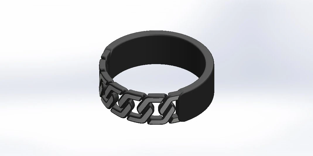 Ring Chain 3D Model .c4d .max .obj .3ds .fbx .stl .blend