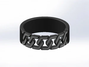 Ring Chain 3D Model