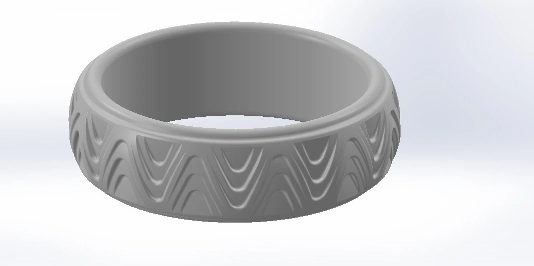 Silver ring 3D Model .c4d .max .obj .3ds .fbx .stl .blend 